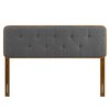 Modway Collins Tufted Twin Fabric and Wood Headboard - 2 of 4