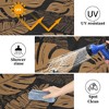 Outdoor Straw Plastic Rug, Lightweight Reversible Patio Rug, Folding Portable Deck Area Carpet, Large Floor Mat for Backyard Garden Camping Picnic - 3 of 4