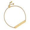 Black Bow Jewelry 14k Yellow Gold Plated Sterling Silver Ottawa Senators NHL Identification Bracelet 9 Inch - 2 of 3