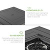 Best Choice Products 32in Fire Pit Table 50,000 BTU Outdoor Wicker Patio w/ Wind Guard, Glass Beads, Cover - 4 of 4