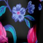 black multi floral
