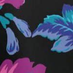 black multi floral