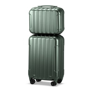 KTMBDW 2 Piece Luggage Set, 20" Carry-On Expandble Luggage Hardside Lightweight Suitcase,14" Mini Cosmetic Cases with TSA Lock & Spinner Wheels - 1 of 4