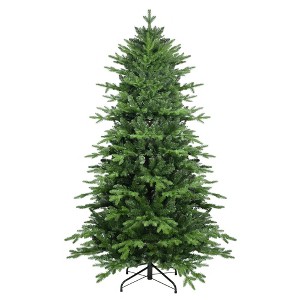NAYSAYE 5FT Artificial Christmas Tree with 1488 Tips Branches and Sturdy Metal Stand for Indoor Holiday Decor, Green, 38"*38"*60" - 1 of 4