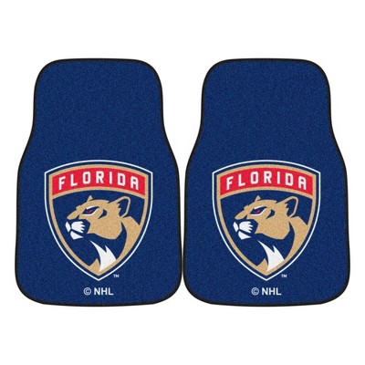 NHL Florida Panthers Carpet Car Mat Set - 2pc