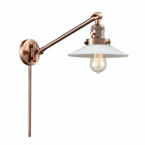 Halophane - 1 Light Swing Arm Wall Sconce In Industrial Style-25 Inches Tall and 8.5 Inches Wide - 1 of 1
