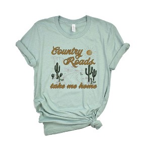 Simply Sage Market Women's Country Roads Desert Short Sleeve Tee - 1 of 2