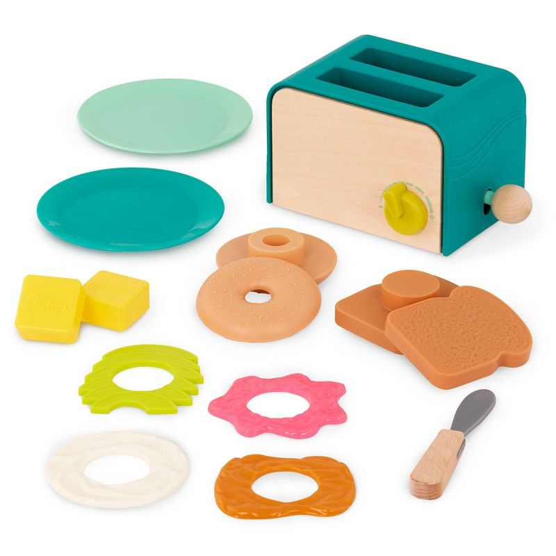 B. toys - Play Food Set Mini Chef - Breakfast Toaster Playset, 1 of 12
