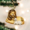 Old World Christmas Glass Blown Ornament For Christmas Tree, Lion and Lamb - 2 of 4