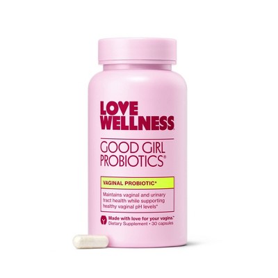 Love Wellness Good Girl Probiotics for Vaginal & Urinary Tract Health - 30ct