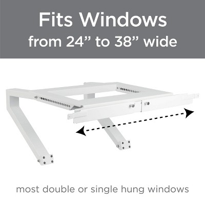 White Heavy-Duty Window Air Conditioner Support Bracket