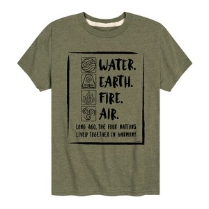 Boys' - Avatar: The Last Airbender - Elements Harmony Short Sleeve Graphic T-Shirt - 1 of 4