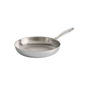 Tramontina Gourmet 10 in. Tri-Ply Clad Induction Ready Stainless Steel Fry Pan