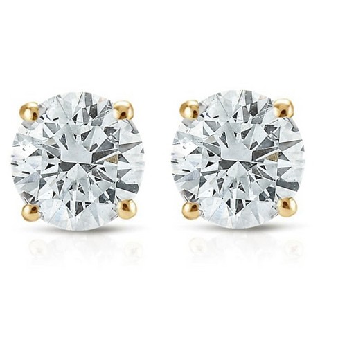 Pompeii3 1/2ct Diamond Studs 14k Yellow Gold : Target