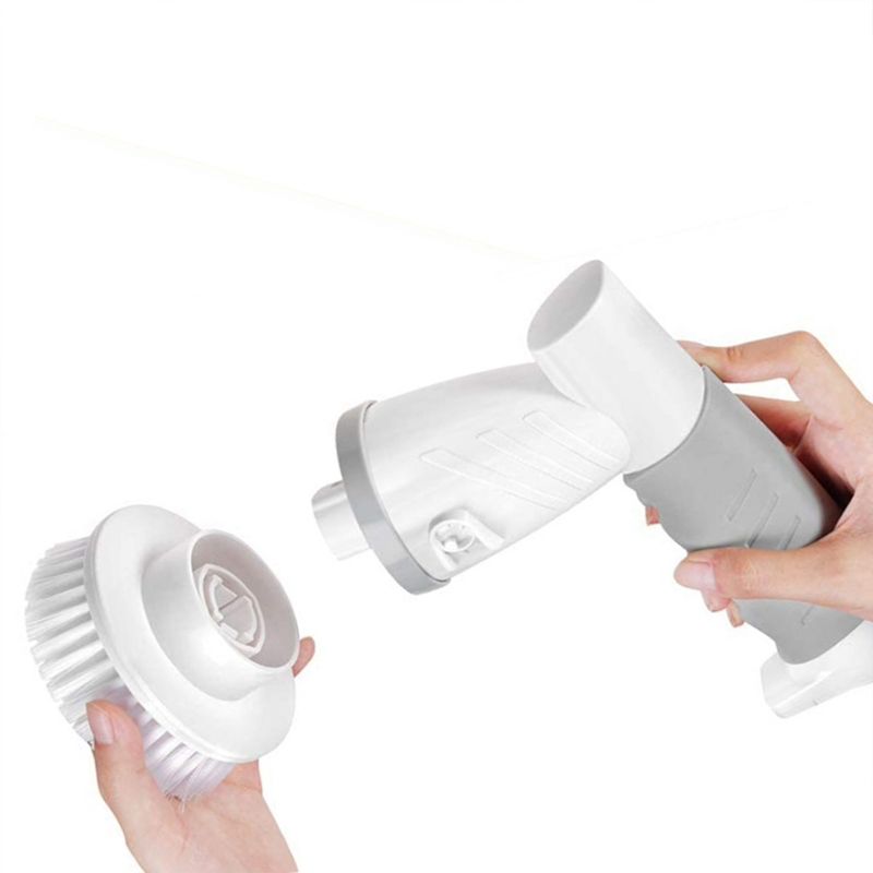 Link Cordless Electric Spin Scrubber Portable and Lightweight Easy Cleaning with 4 Different Heads Included, 3 of 7