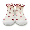 Komuello Toddler Girl First Walk Sock Shoes - Sweet Hearts - 4 of 4