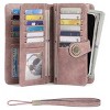Women’s Wallet Leather Wristlet – RFID Blocking Large Capacity Credit Card Holder with Zipper Pocket, Multiple Compartments & Phone Slot - 2 of 4