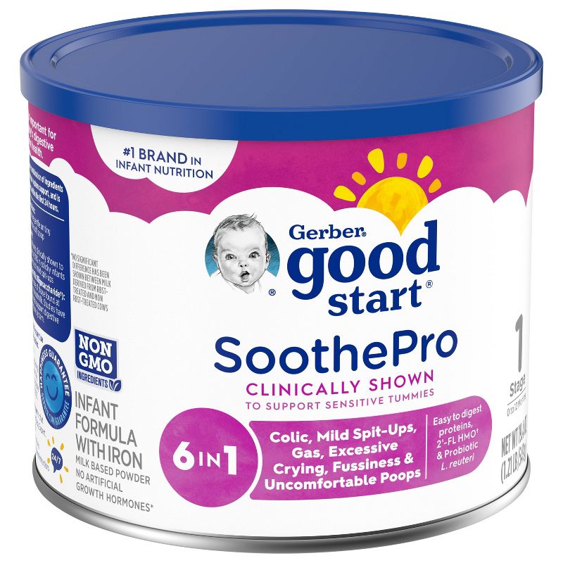 Gerber Good Start SoothePro Non-GMO Powder Infant Formula - 19.4oz, 5 of 12