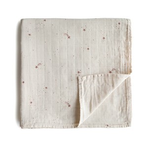 Mushie Organic Cotton Muslin Swaddle Blanket - 1 of 4