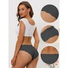 Allegra K Women's Unlined No Show Stretch Solid Invisible Briefs - 3 of 4