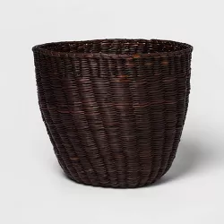Small Round Woven Junco Basket Dark Purple - Threshold™