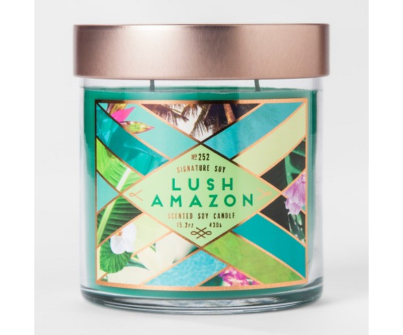 Large Jar Candle Lush Amazon 15.2oz