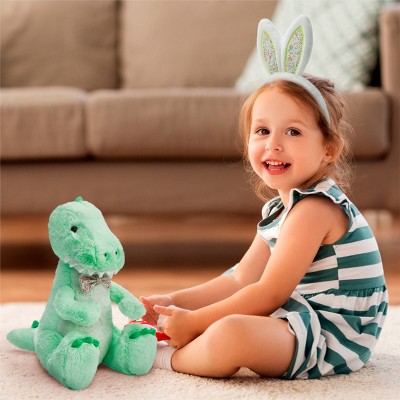 FAO Schwarz 12&#34; T-Rex with Bunny Ears Toy Plush