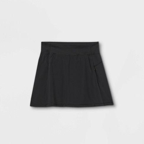 Girls' Stretch Woven Performance Skort - All In Motion™ Black Xs : Target