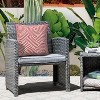 Outdoor Decor by Commonwealth Printed Outdoor Pillow Cover 18" x 18" Red (Cover Only) - 2 of 4