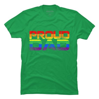 Adult Design By Humans LGBTQ+ Proud Dad Father's Day By KangThien T-Shirt