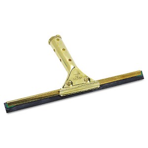 Unger Golden Clip Brass Squeegees, 12" Wide Blade, 4.5" Handle - 1 of 1