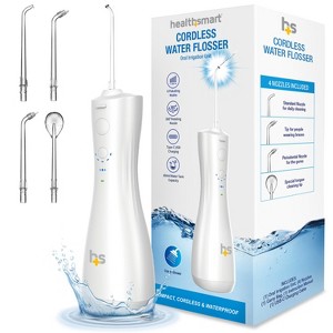HealthSmart Compact Cordless Water Flosser, Rechargeable, FSA & HSA Eligible - 1 of 4