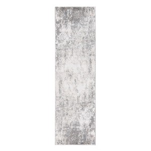 Ivory And Gray Abstract Area Rug - 1 of 4