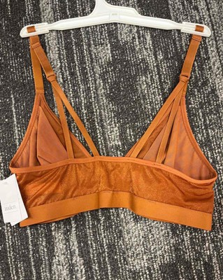 All.You.LIVELY Women's Busty Palm Lace Bralette - Burnt Orange 1