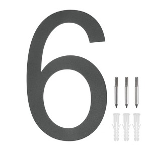 Unique Bargains 304 Stainless Steel Durable Rustproof House Numbers 1 Pc - 1 of 4