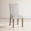 Jofran, Coastal Wire-Brushed Wood Upholstered Parsons Dining Chair (Set of 2) - 2 of 4