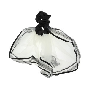 Unique Bargains Mesh Ruffle Scrunchie 1 Pc - 1 of 4