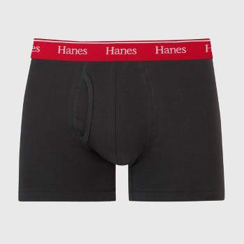 Hanes Premium Men's Super Soft Boxer Briefs 2pk - Sage Green/black