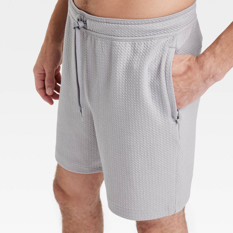 Men&#39;s Textured Fleece Shorts 7" - All In Motion&#8482;, 4 of 5