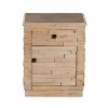 Retro Bed Side Table, Embossed Coffee Table with Texture Relief Design, Portable Side Table for Living Room, Bedroom – The Pop Home - 3 of 4