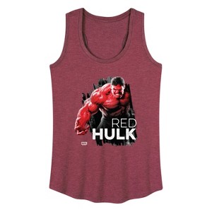 Women's - Marvel - Red Hulk Graphic Racerback Tank - 1 of 4