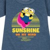 Girls' - Despicable Me Minions - Sunshine On My Mind Graphic Short Sleeve Fleece Dress - 2 of 4