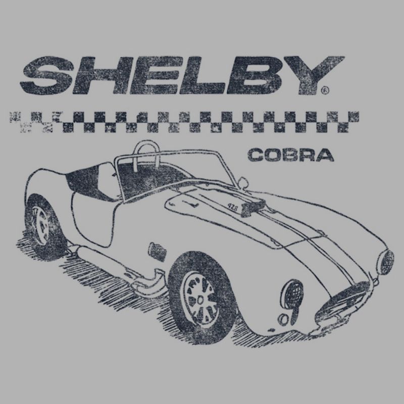 Boy's Shelby Cobra Sports Car Sketch T-Shirt, 2 of 6