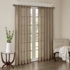 Contemporary Style Solid Crushed Window Panel Pair, Lightweight Sheer Fabric Light Filtering Window Panel for All Seasons - 2 of 4