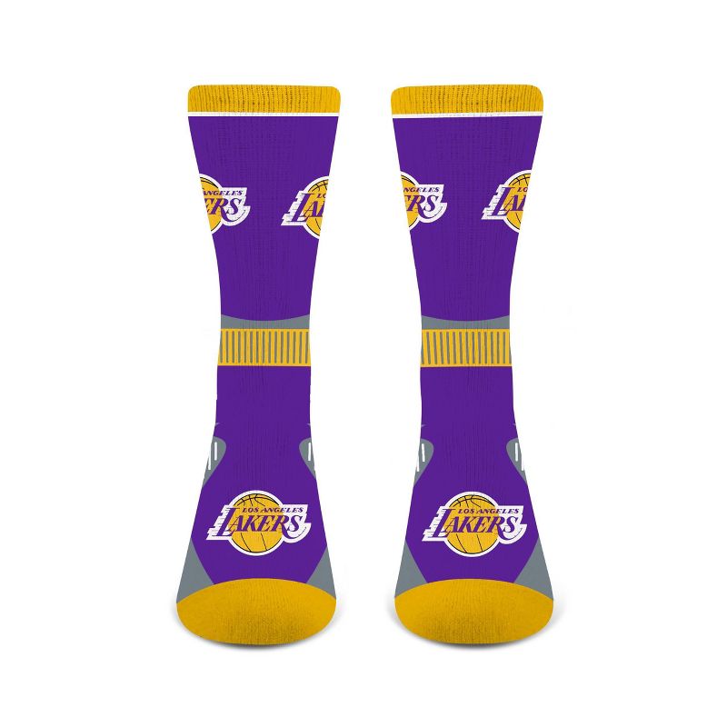 NBA Los Angeles Lakers Large Crew Socks, 2 of 4