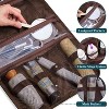 PAVILIA Hanging Toiletry Bag Women Men, Travel Kit Foldable Waterproof Organizer, Roll up Cosmetics Makeup Essentials Jewelry Case - 4 of 4