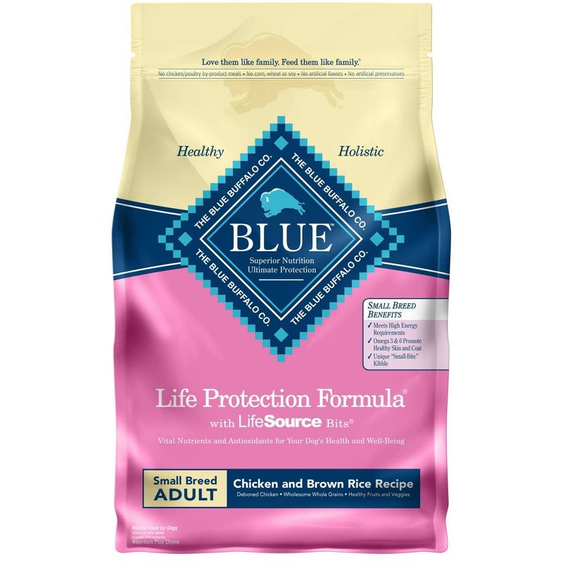 Blue Buffalo Life Protection Formula Natural Adult Small Breed Dry Dog Food, Chicken and Brown Rice, 1 of 11