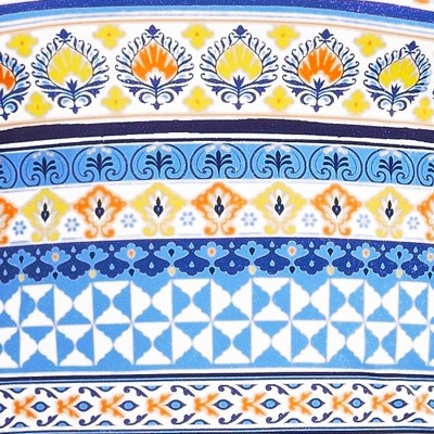 white mosaic multi stripe