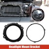 Unique Bargains Round Retaining Bracket Ring with Headlight Metal Ring for Jeep TJ 7" 1 Set - 2 of 4