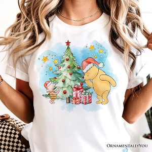 Christmas With Pooh Bear and Friends T-Shirt, Heartwarming Holiday Tee | OrnamentallyYou - 1 of 4